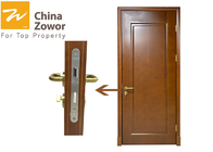 Custom Made Fire Rated Interior Doors / Residential Apartment Solid Wood Internal Fire Doors