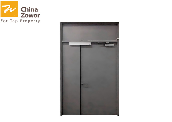 Powder Coating Unequal Leaf Gal. Steel Fire Rated Exterior Doors/90 minute Insulated Fire Door