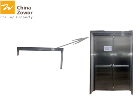 BS476 Tested Double Swing 120 mins Rated 304 SUS Fire Rated Doors For Commercial Buildings