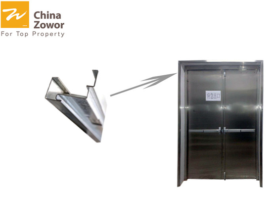 BS476 Tested Double Swing 120 mins Rated 304 SUS Fire Rated Doors For Commercial Buildings